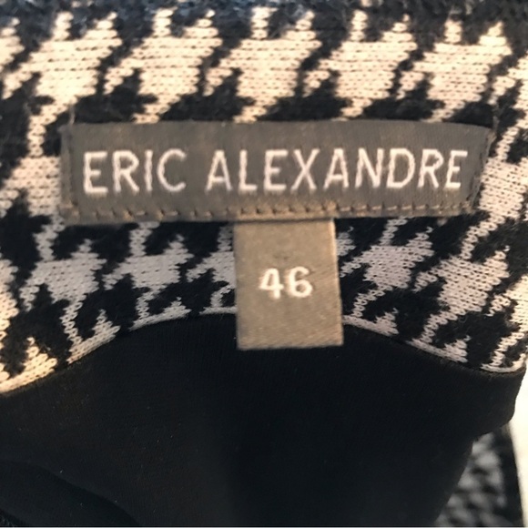 ERIC Alexandre plus sized hounds tooth skirt. Size 46 (2XL). Cream and black. - Picture 5 of 8